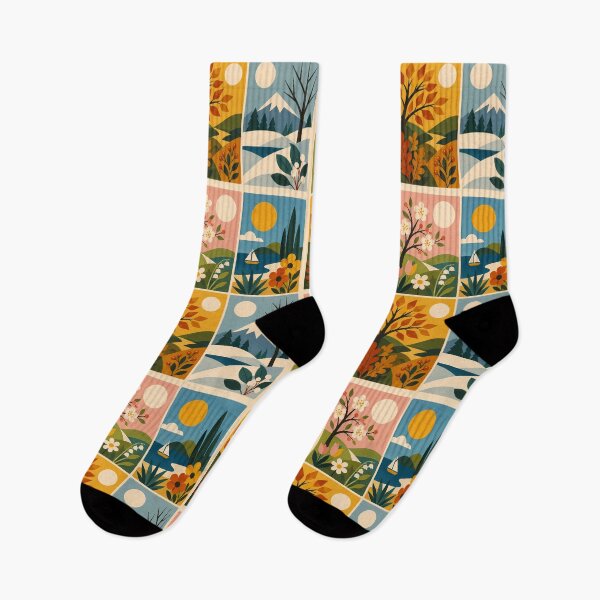 Item preview, Four Seasons - Mid century modern designed and sold by FloreDreamStudio.