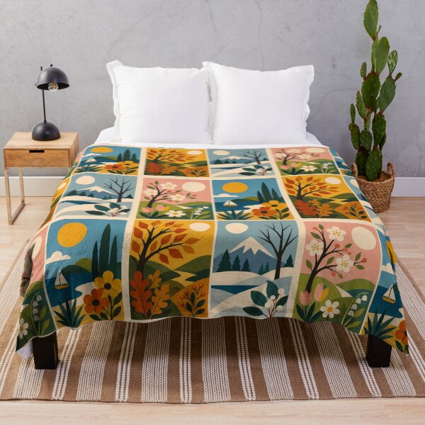 Item preview, Four Seasons - Mid century modern designed and sold by FloreDreamStudio.