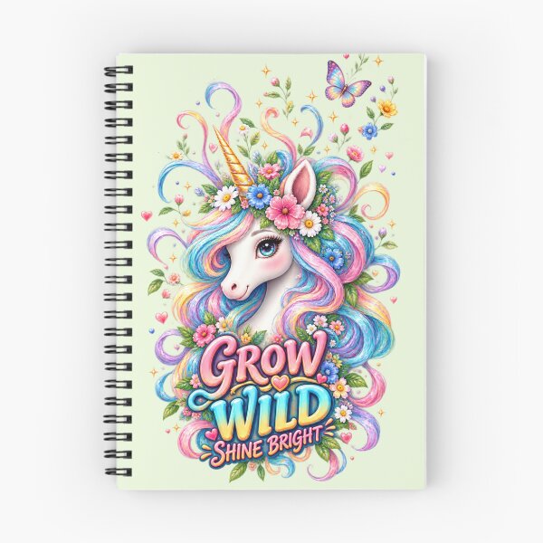 Item preview, Grow Wild Shine Bright Unicorn – Pastel Rainbow Floral Fantasy designed and sold by Williams Anderson.