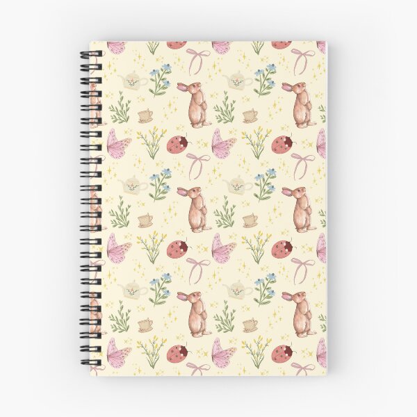 Item preview, Cottagecore Bunny Flowers Seamless Pattern designed and sold by zeelv.