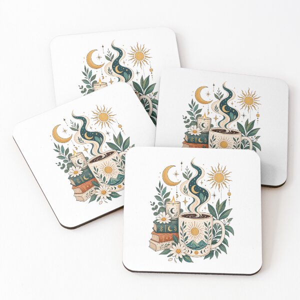 Item preview, Celestial Coffee  Sun Moon Botanical Mug designed and sold by RetroPop23.