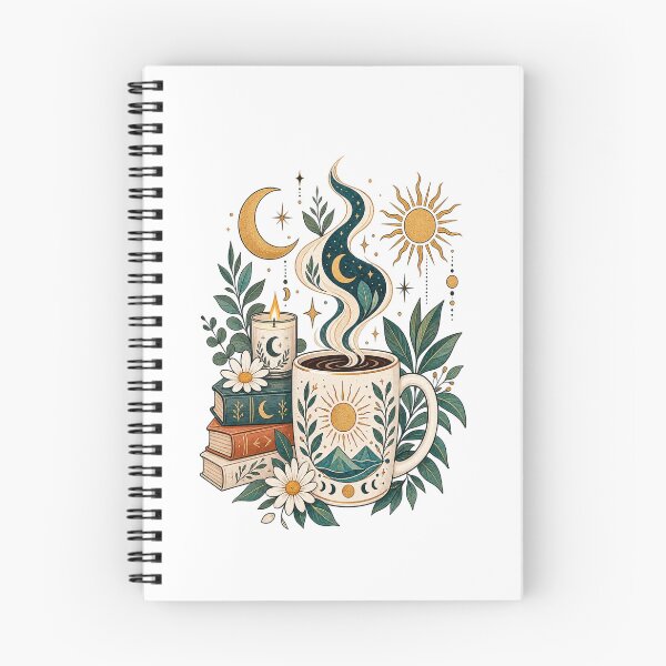 Item preview, Celestial Coffee  Sun Moon Botanical Mug designed and sold by RetroPop23.