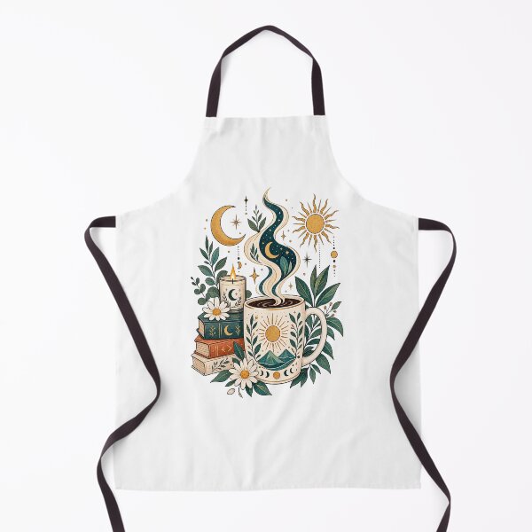 Item preview, Celestial Coffee Sun Moon Botanical Mug designed and sold by RetroPop23.