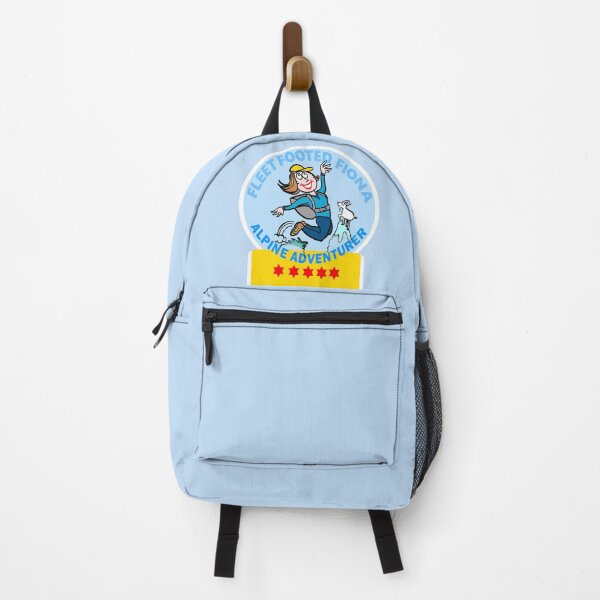 Item preview, Fleet Footed Fiona Alpine Adventurer Hiking Cartoon designed and sold by Al Benge - NZ & Australian Art.