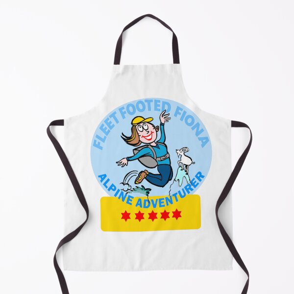 Item preview, Fleet Footed Fiona Alpine Adventurer Hiking Cartoon designed and sold by Al Benge - NZ & Australian Art.