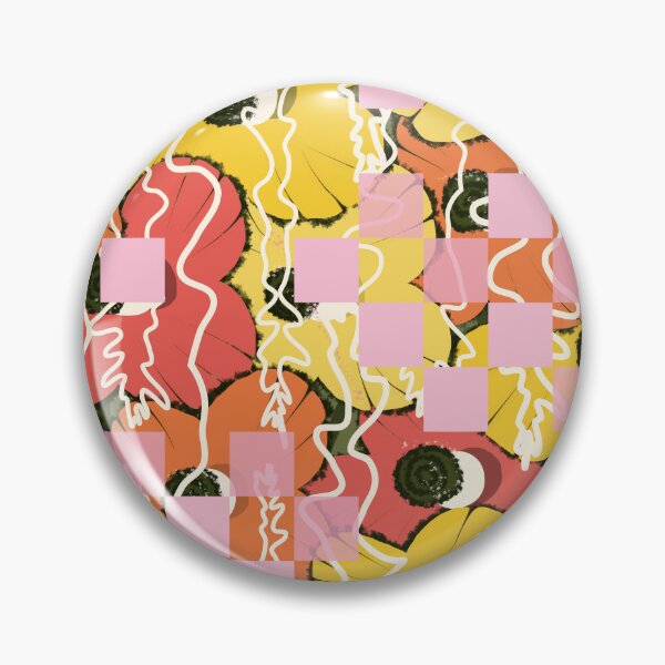 Item preview, Contemporary Citrus Blooms in Orange and Pink designed and sold by Deutschic.