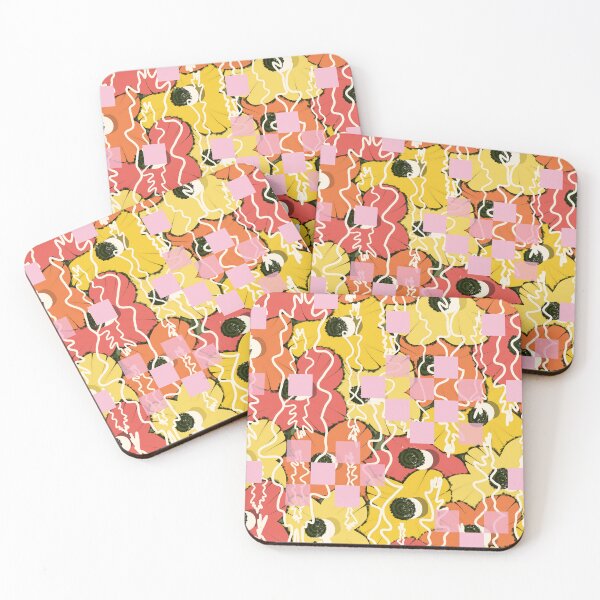 Item preview, Contemporary Citrus Blooms in Orange and Pink designed and sold by Deutschic.