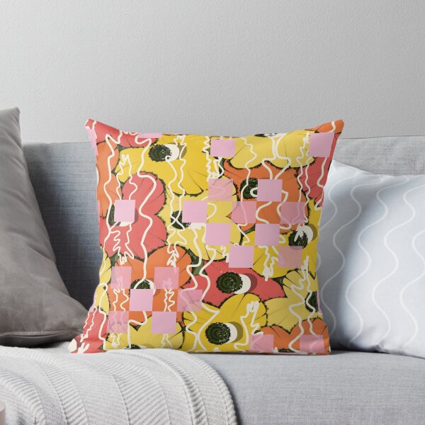 Item preview, Contemporary Citrus Blooms in Orange and Pink designed and sold by Deutschic.