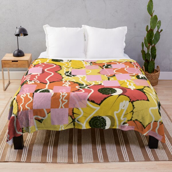Item preview, Contemporary Citrus Blooms in Orange and Pink designed and sold by Deutschic.