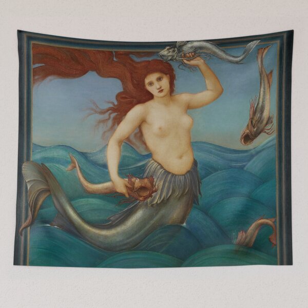 Item preview, Burne-Jones' "A Sea Nymph" designed and sold by laurens-doodles.