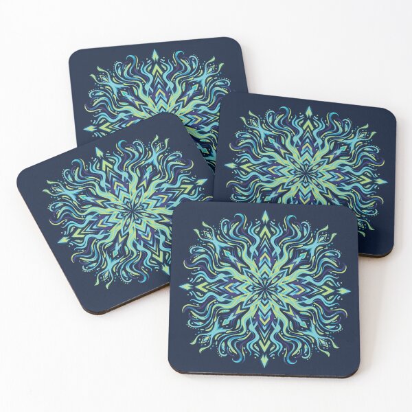 Item preview, Bioluminescent Marine Mandala designed and sold by KeremYurtseven.