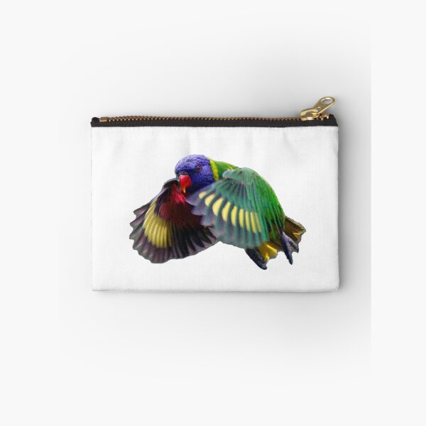Item preview, Rainbow Lorikeet in Flight, white background designed and sold by BirdsAlive.