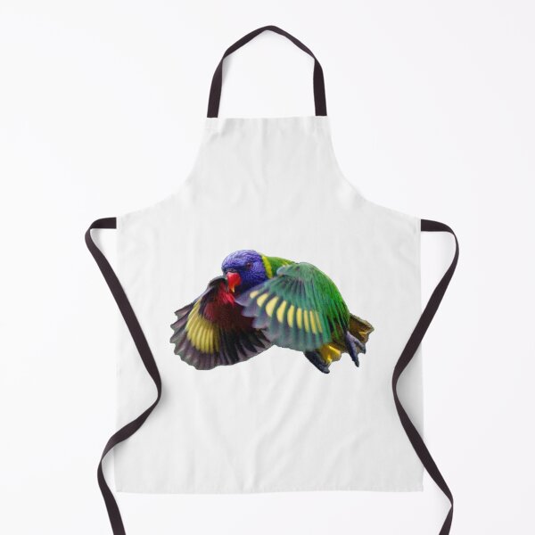 Item preview, Rainbow Lorikeet in Flight, white background designed and sold by BirdsAlive.