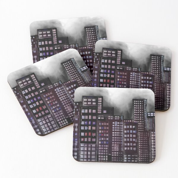 Item preview, City Landscape - Abstract Metropolis Art designed and sold by DwellerArt.