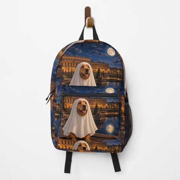 Item preview, Ghostly Golden Retriever in Versailles under a full moon designed and sold by Nomad-Paws.