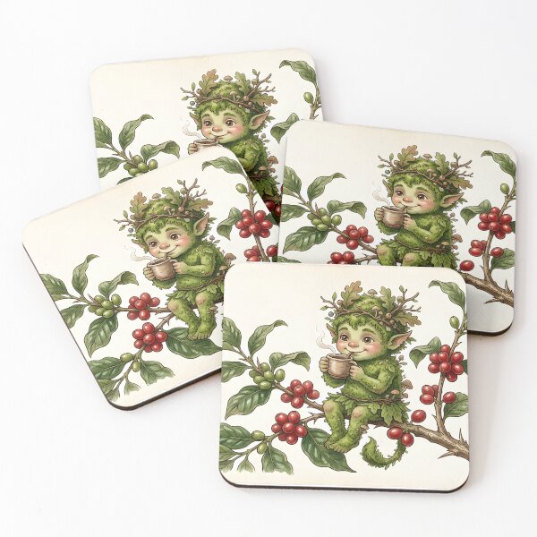 Item preview, Moss-Covered Forest Nymph with Coffee Branch designed and sold by PrintCraft884.