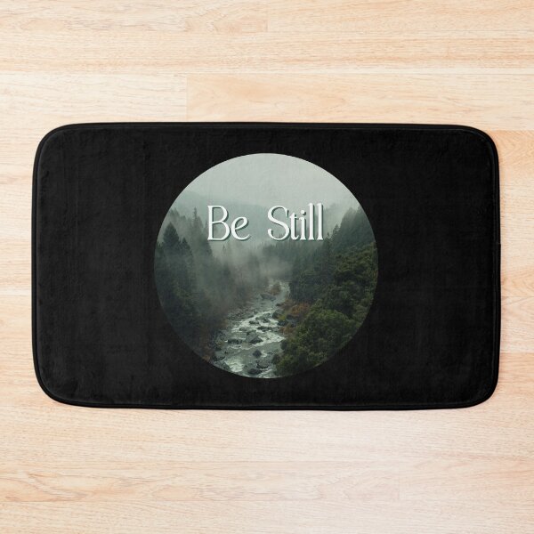 Item preview, Be Still Misty Forest Christian Nature designed and sold by Sachie's Studio.