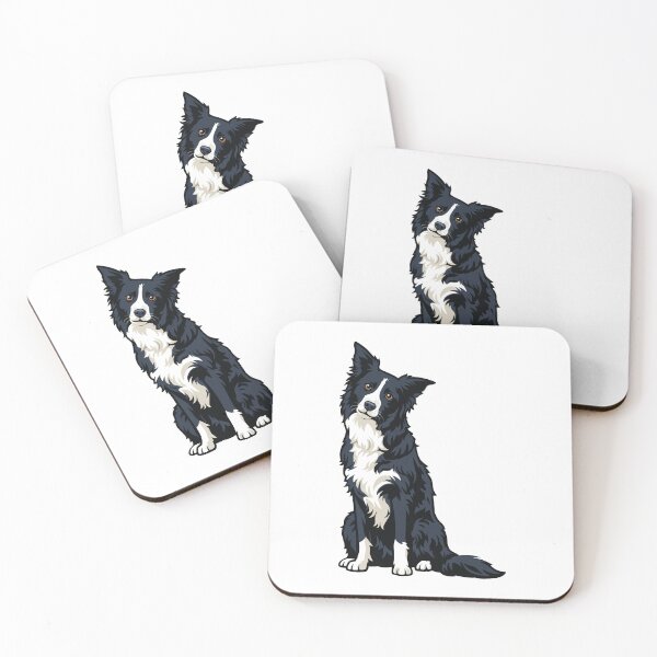 Item preview, Cute Border Collie Sticker designed and sold by Bluek9sDesign.