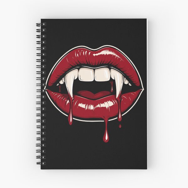 Item preview, Vampire Lips & Fangs – Gothic Red Lips Horror Art designed and sold by Stinky Lincy's Apparel Company.