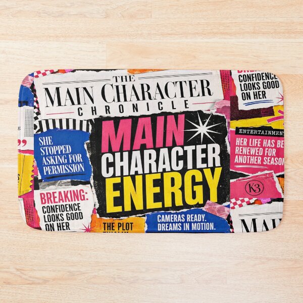 Item preview, Colorful Main Character Empowerment Newspaper Collage designed and sold by K3DreamKreations .