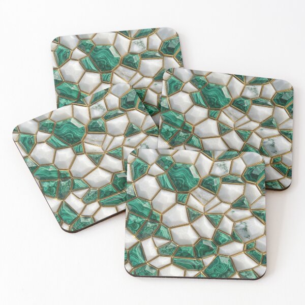 Item preview, Exotic Faceted Stone And Metal Mosaic Art designed and sold by Designial.