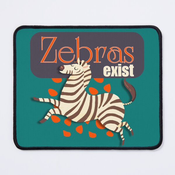 Item preview, Zebras Exist EDS Teal designed and sold by pulse_retail.