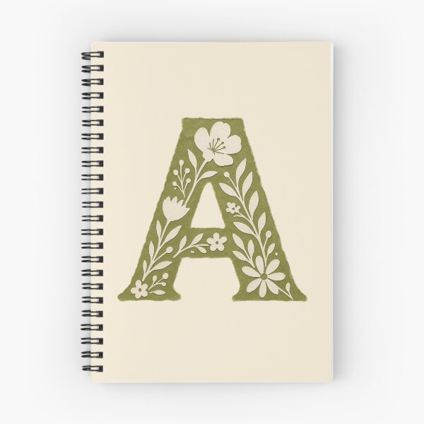 Item preview, Vintage Botanical Floral Letter A Initial designed and sold by ITCHAWAWAA.