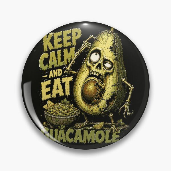 Item preview, Keep Calm and Eat Guacamole – Funny Zombie Avocado designed and sold by Maria Garcia´s.