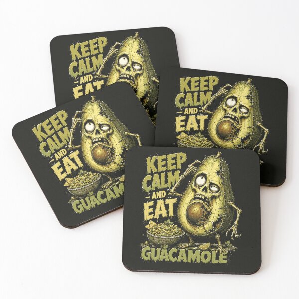 Item preview, Keep Calm and Eat Guacamole – Funny Zombie Avocado designed and sold by Maria Garcia´s.