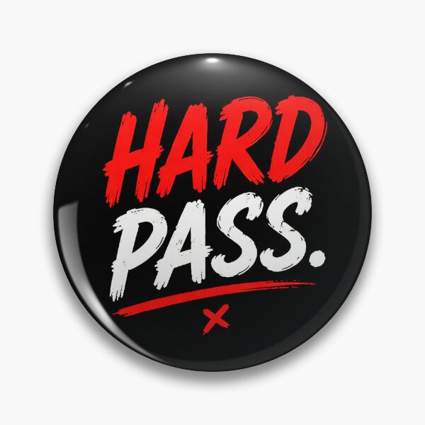 Item preview, Hard Pass – Bold Sarcastic No Thanks Quote designed and sold by Abidel.