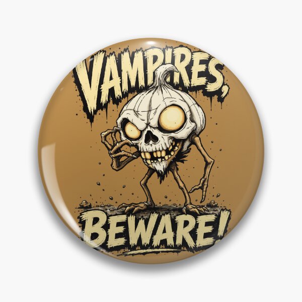 Item preview, Vampires, Beware! – Funny Zombie Garlic Horror designed and sold by Maria Garcia´s.