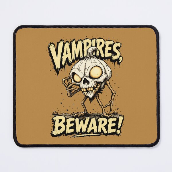 Item preview, Vampires, Beware! – Funny Zombie Garlic Horror designed and sold by Maria Garcia´s.