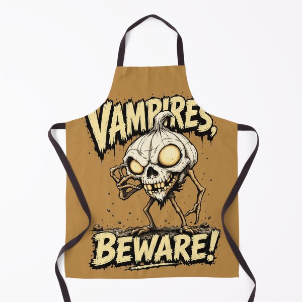 Item preview, Vampires, Beware! – Funny Zombie Garlic Horror designed and sold by Maria Garcia´s.