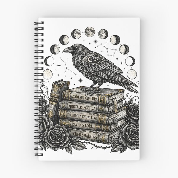Item preview, The Scholar Raven's Midnight Wisdom designed and sold by PrintCraft884.