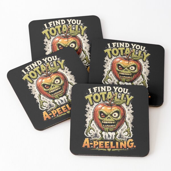 Item preview, I Find You Totally A-Peeling – Funny Zombie Apple Pun designed and sold by Maria Garcia´s.