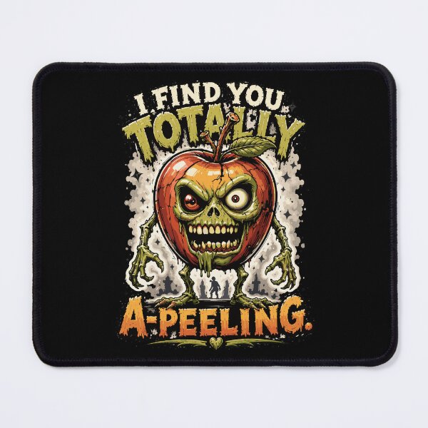 Item preview, I Find You Totally A-Peeling – Funny Zombie Apple Pun designed and sold by Maria Garcia´s.