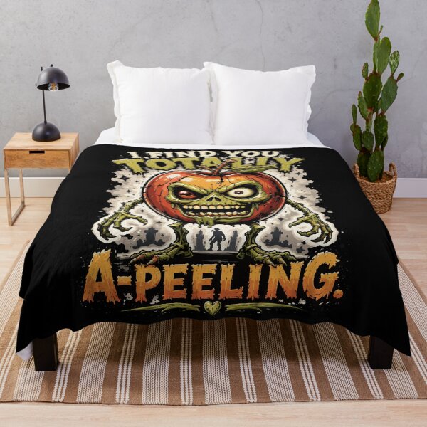 Item preview, I Find You Totally A-Peeling – Funny Zombie Apple Pun designed and sold by Maria Garcia´s.