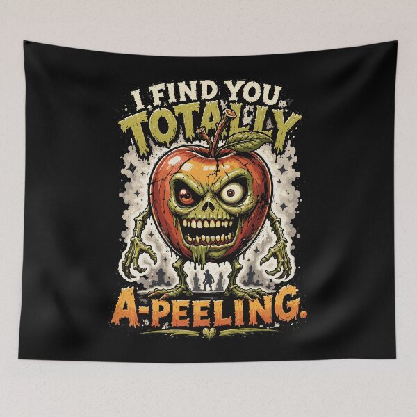 Item preview, I Find You Totally A-Peeling – Funny Zombie Apple Pun designed and sold by Maria Garcia´s.