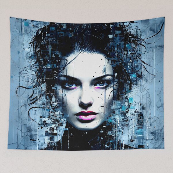 Item preview, Science Fiction Fantasy Feminine Spirit Surrealistic Art Portrait designed and sold by DEC02.