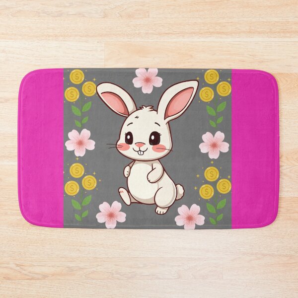 Item preview, Lucky Bunny with Cherry Blossoms and Gold Coins designed and sold by Azurart2.