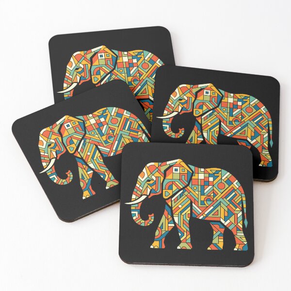 Item preview, Tribal Geometric Elephant designed and sold by KeremYurtseven.