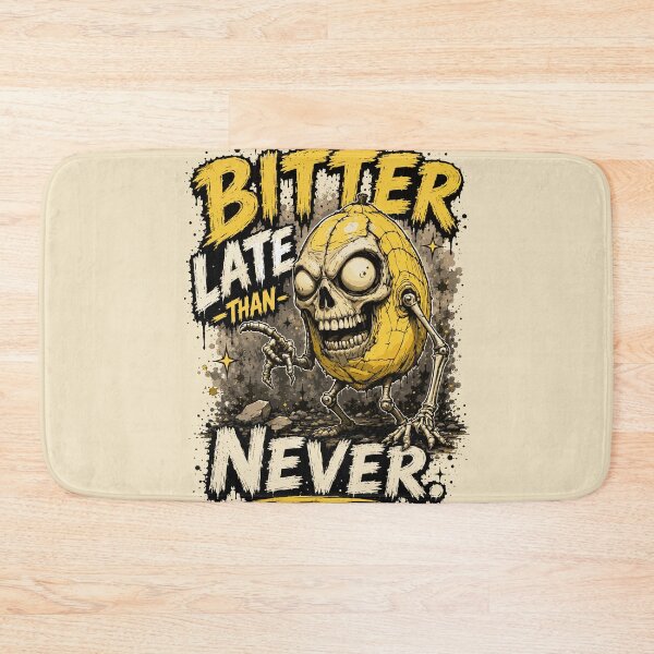 Item preview, Bitter Late Than Never – Funny Zombie Lemon Horror Pun designed and sold by Maria Garcia´s.