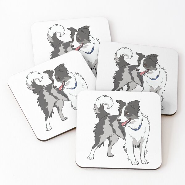 Item preview, Border Collie Blue Merle Cute Sticker designed and sold by Bluek9sDesign.