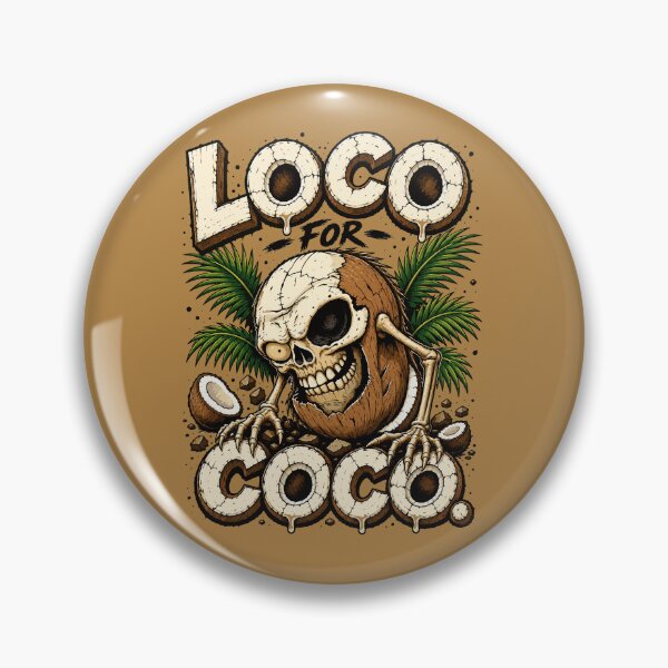 Item preview, Loco for Coco – Funny Zombie Coconut Horror designed and sold by Maria Garcia´s.