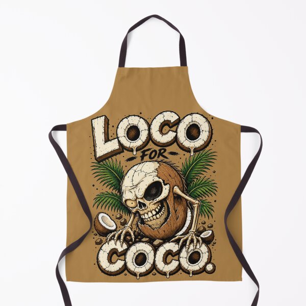 Item preview, Loco for Coco – Funny Zombie Coconut Horror designed and sold by Maria Garcia´s.