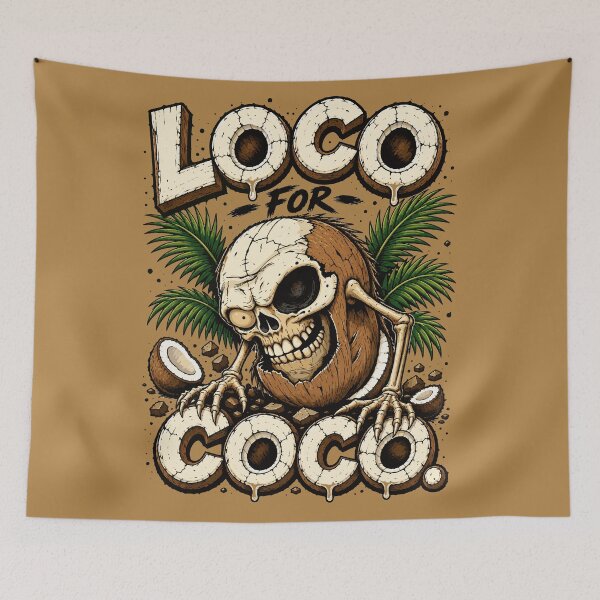 Item preview, Loco for Coco – Funny Zombie Coconut Horror designed and sold by Maria Garcia´s.