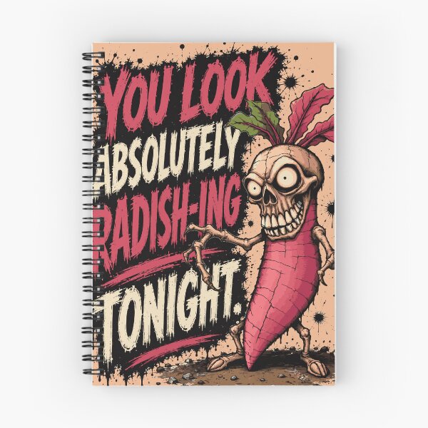 Item preview, You Look Absolutely Radish-ing Tonight – Funny Zombie Radish Horror Art designed and sold by Maria Garcia´s.
