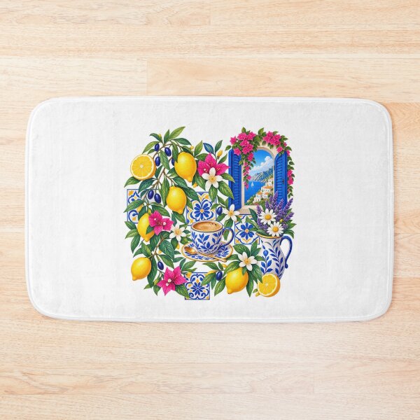 Item preview, Mediterranean Lemons  Amalfi Coast Coffee & Flowers designed and sold by RetroPop23.