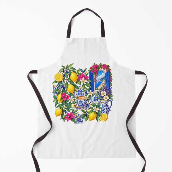 Item preview, Mediterranean Lemons Amalfi Coast Coffee & Flowers designed and sold by RetroPop23.