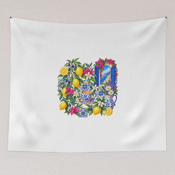 Item preview, Mediterranean Lemons  Amalfi Coast Coffee & Flowers designed and sold by RetroPop23.